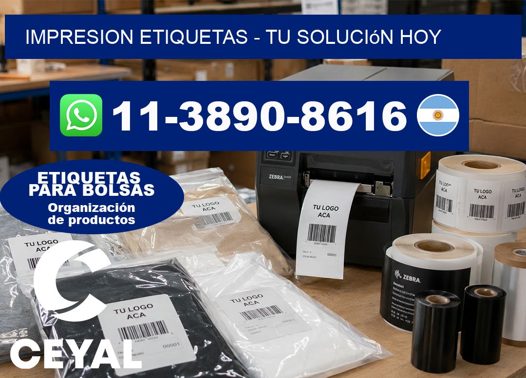 IMPRESION ETIQUETAS – Tu solución hoy