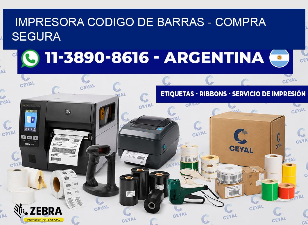 IMPRESORA CODIGO DE BARRAS - Compra segura