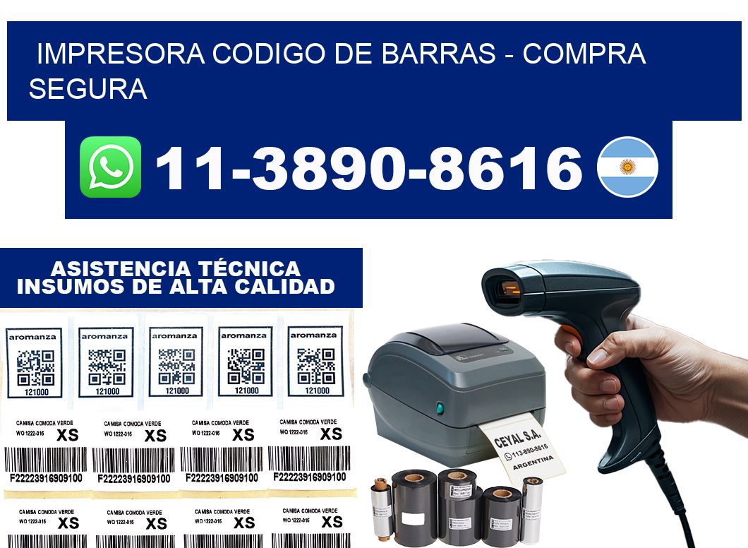 IMPRESORA CODIGO DE BARRAS - Compra segura
