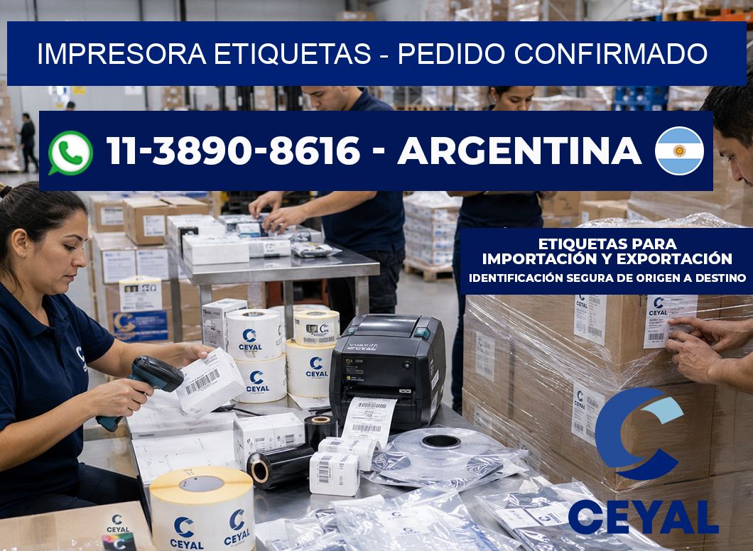 IMPRESORA ETIQUETAS - Pedido confirmado