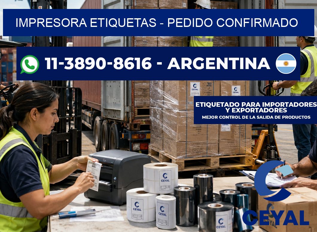 IMPRESORA ETIQUETAS – Pedido confirmado