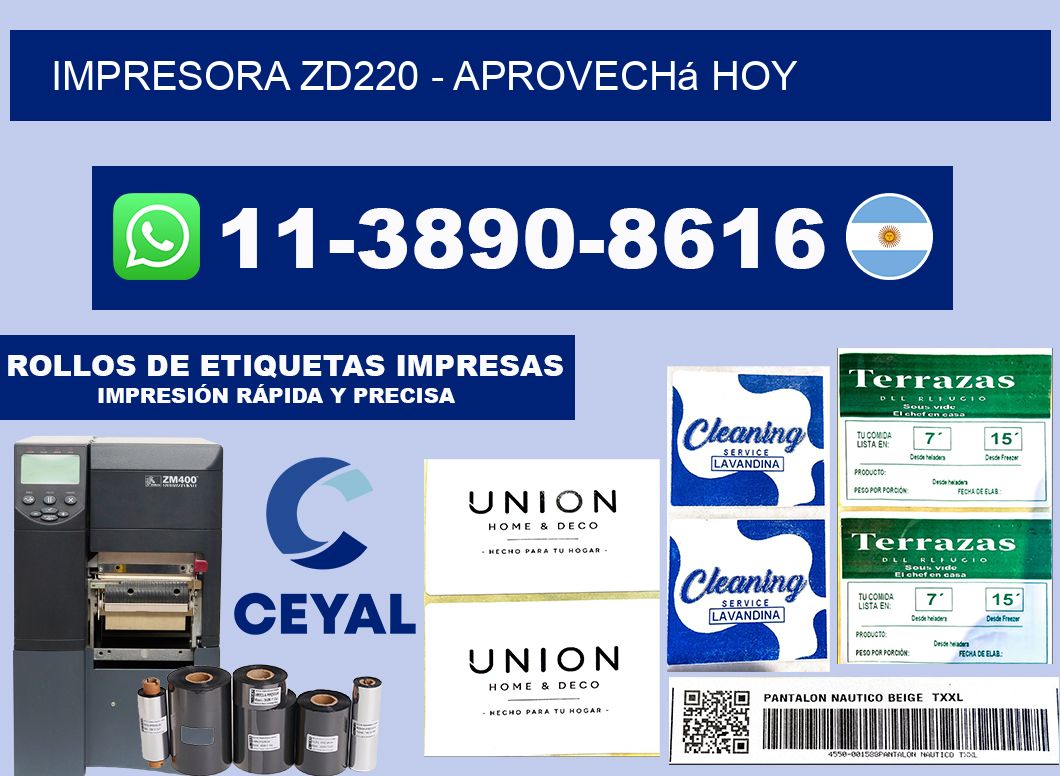 IMPRESORA ZD220 - Aprovechá hoy