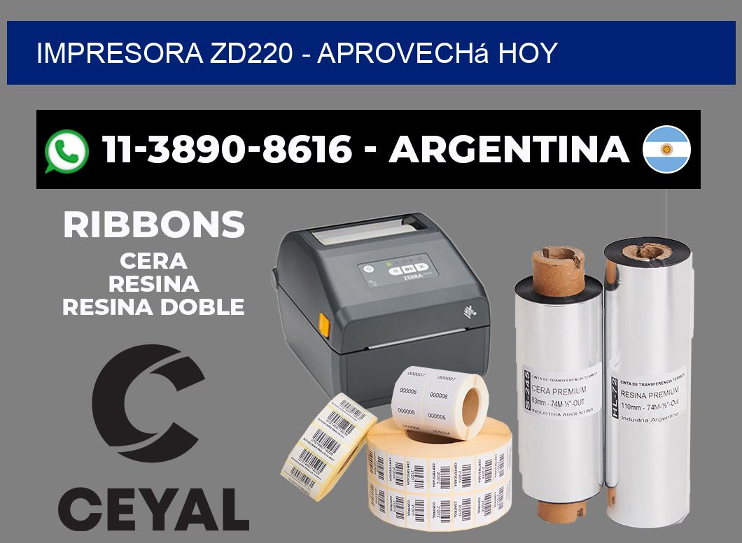 IMPRESORA ZD220 - Aprovechá hoy