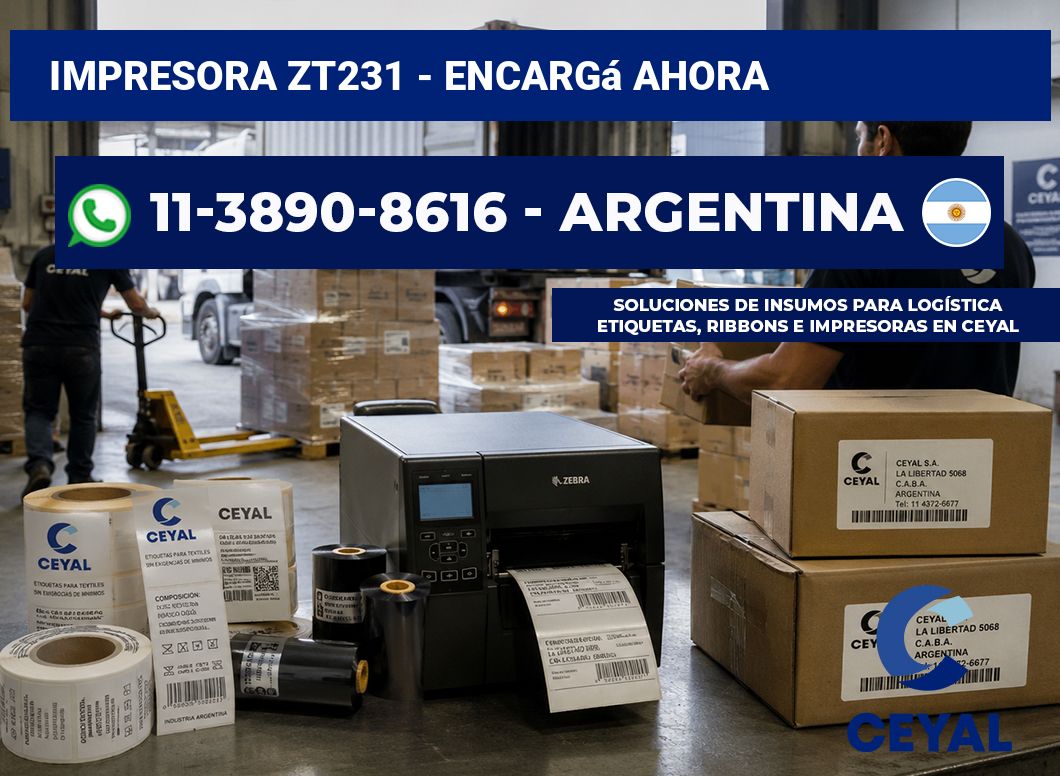 IMPRESORA ZT231 - Encargá ahora