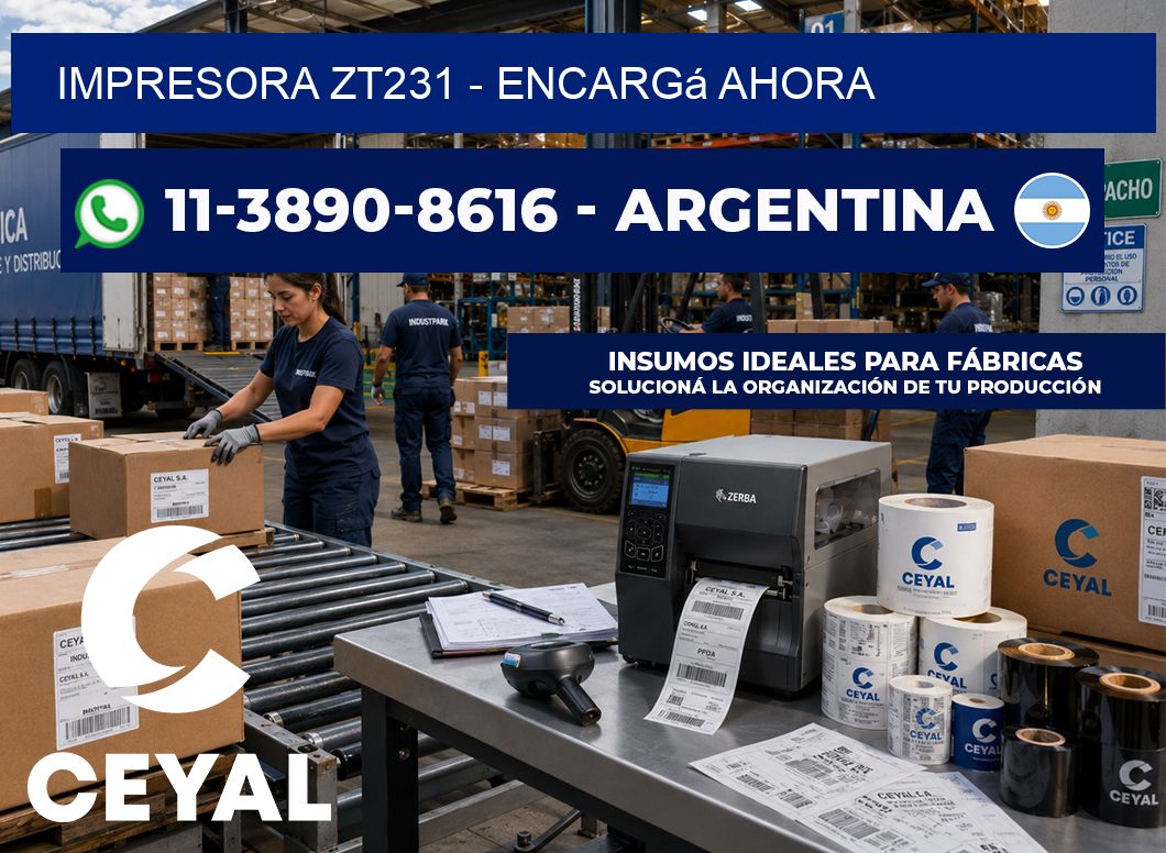 IMPRESORA ZT231 – Encargá ahora