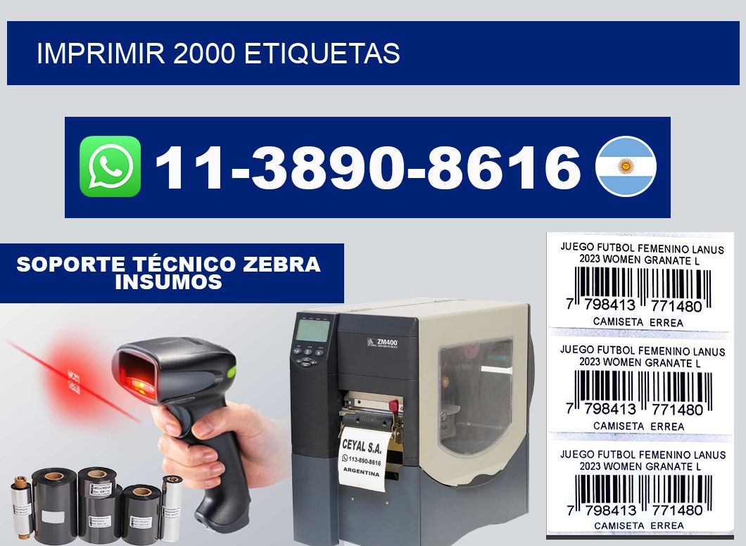 IMPRIMIR 2000 ETIQUETAS