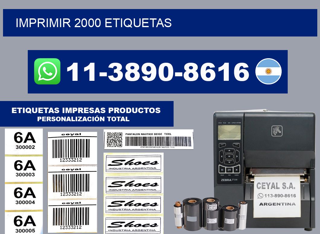 IMPRIMIR 2000 ETIQUETAS