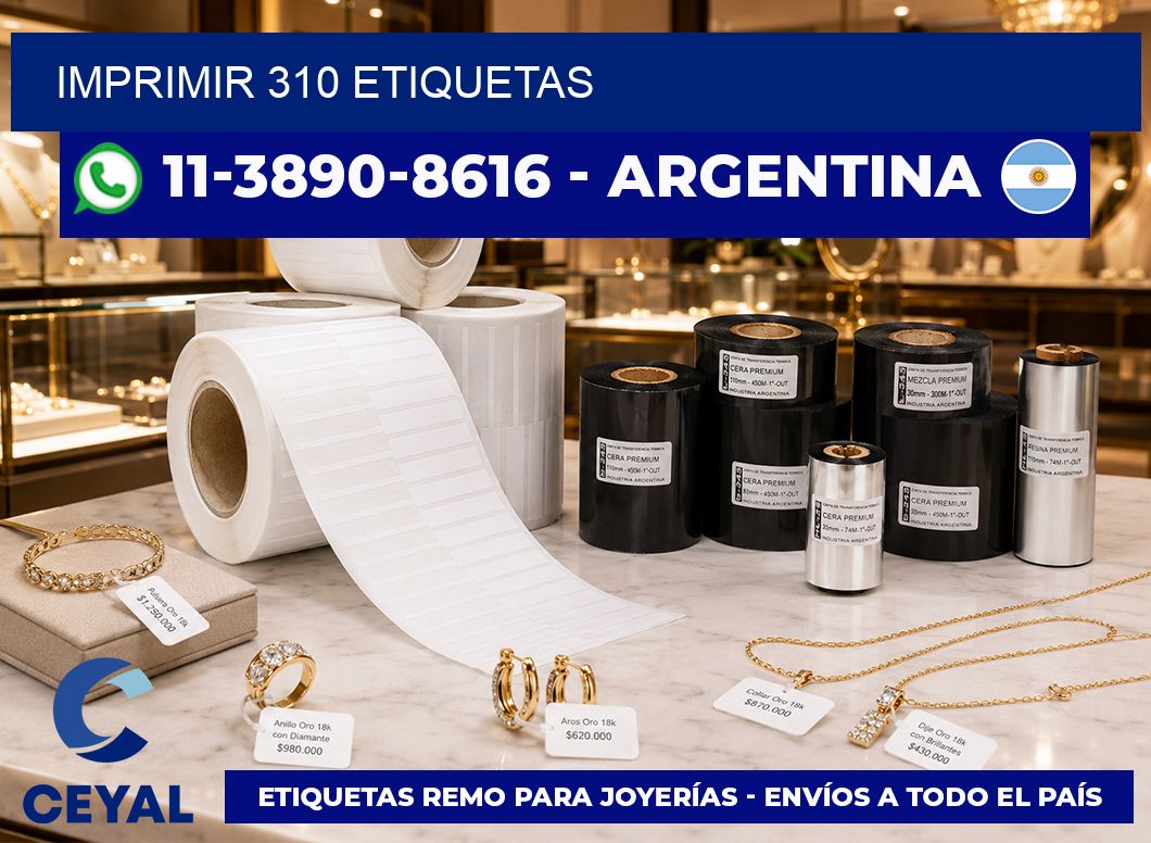 IMPRIMIR 310 ETIQUETAS