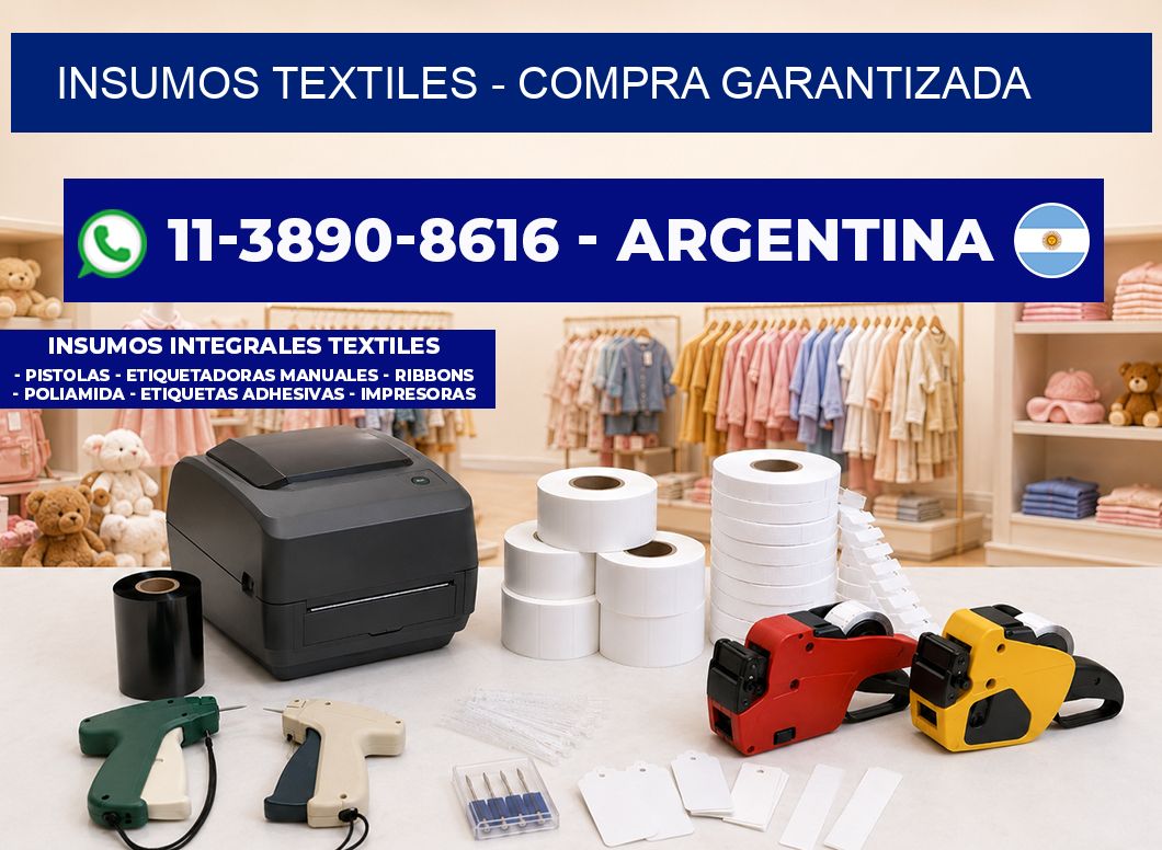 INSUMOS TEXTILES - Compra garantizada