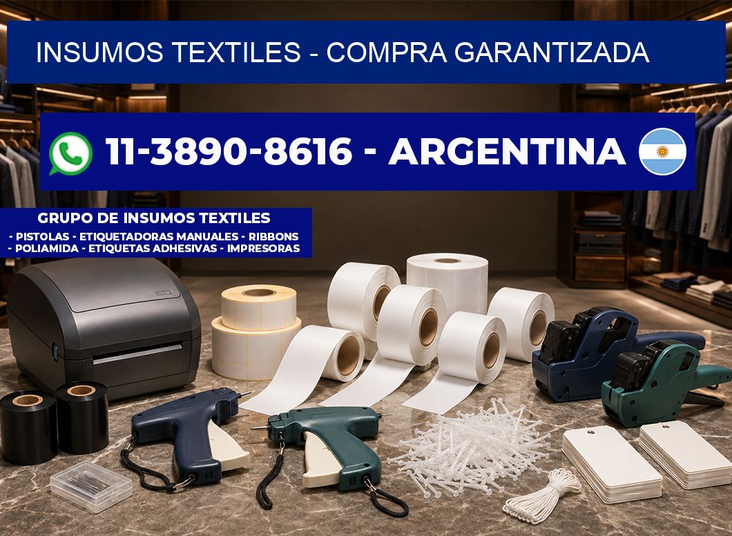 INSUMOS TEXTILES - Compra garantizada