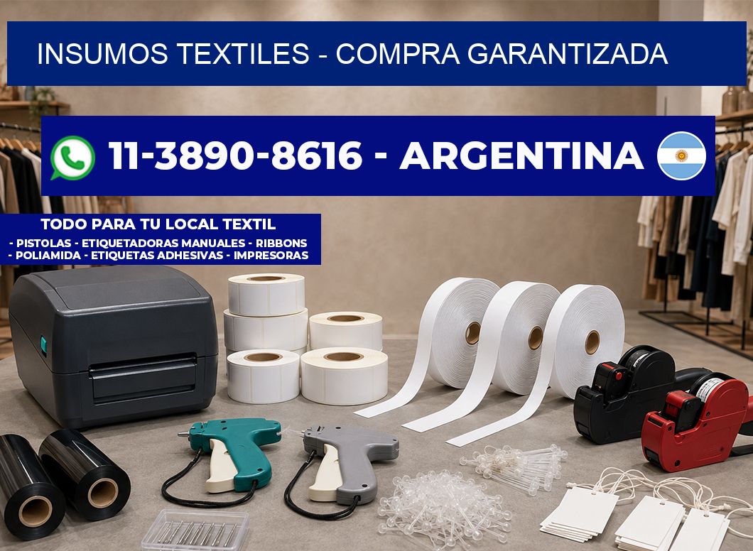 INSUMOS TEXTILES - Compra garantizada