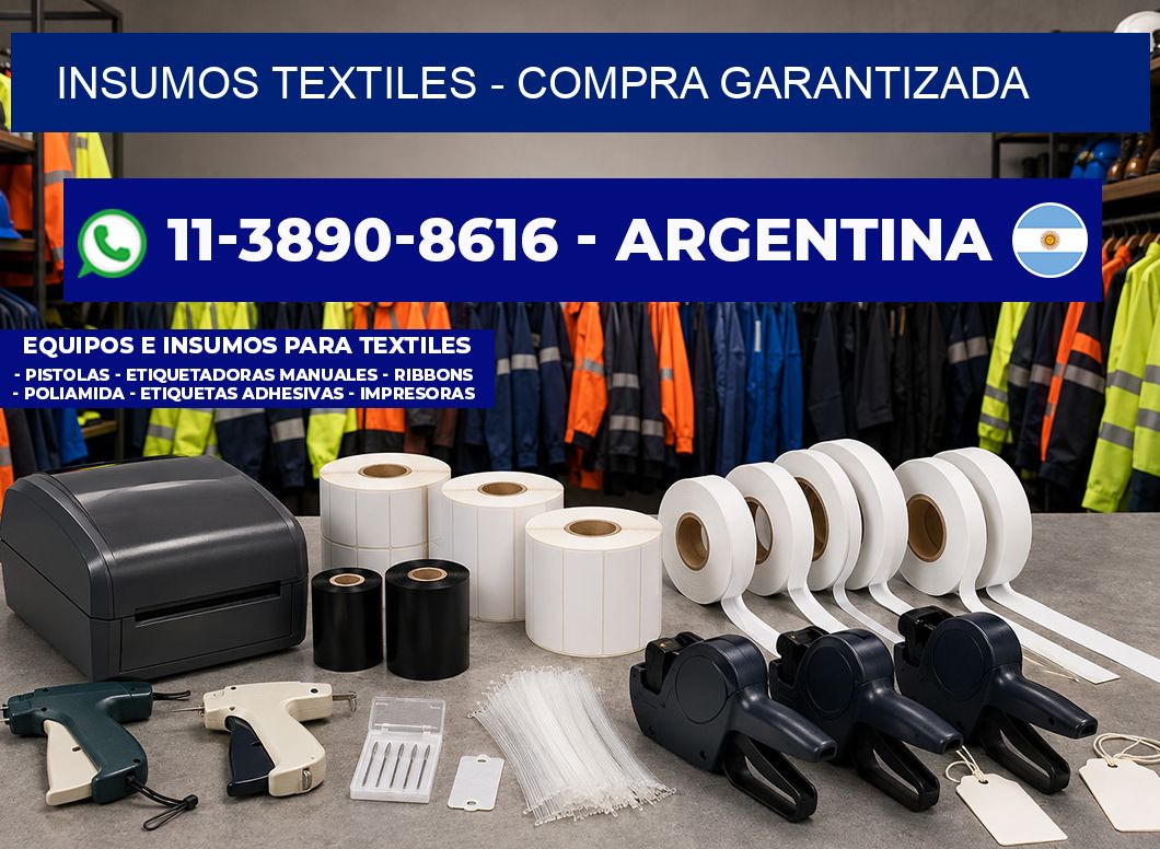 INSUMOS TEXTILES - Compra garantizada