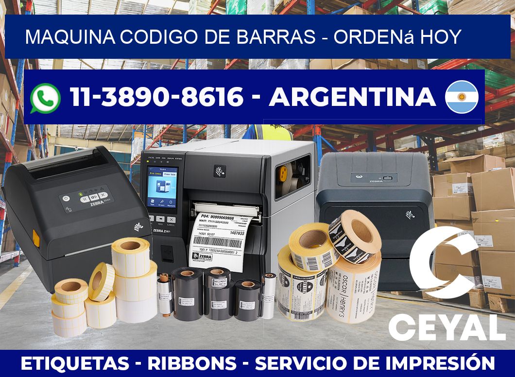 MAQUINA CODIGO DE BARRAS – Ordená hoy
