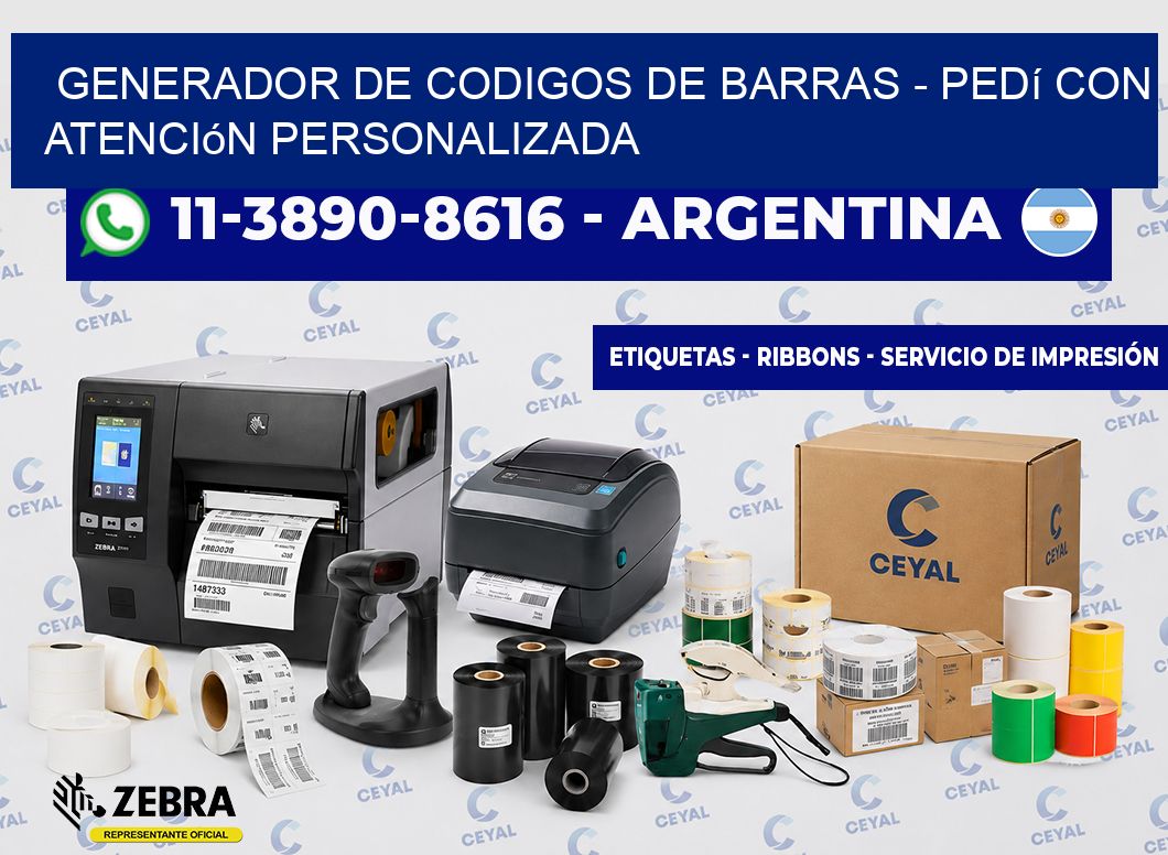 generador de codigos de barras - Pedí con atención personalizada