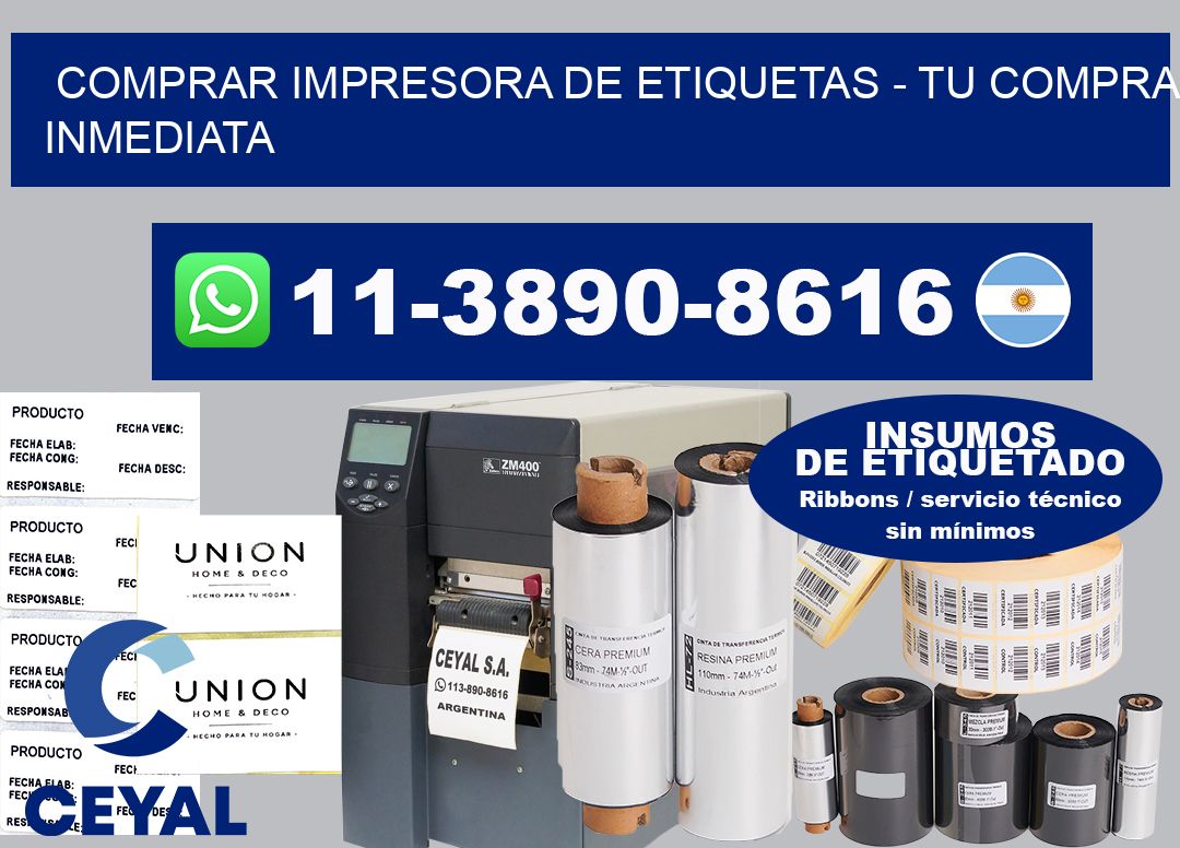COMPRAR IMPRESORA DE ETIQUETAS - Tu compra inmediata