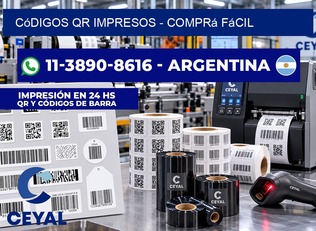 Códigos QR Impresos - Comprá fácil