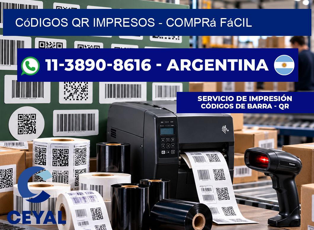 Códigos QR Impresos - Comprá fácil
