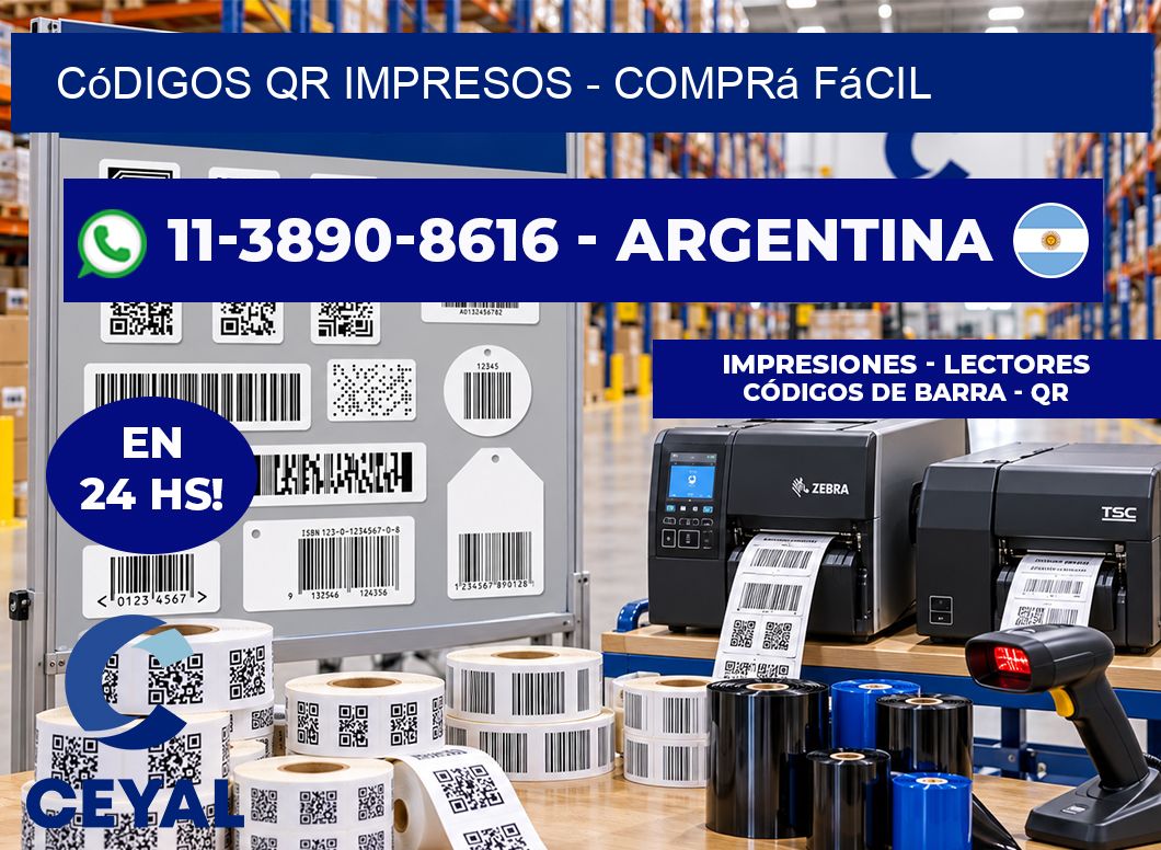Códigos QR Impresos - Comprá fácil