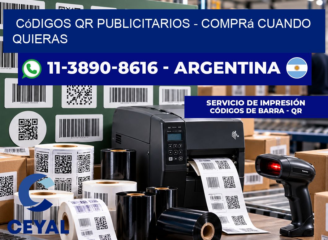 Códigos QR Publicitarios - Comprá cuando quieras