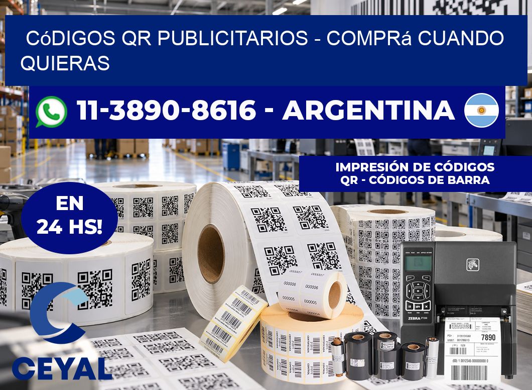Códigos QR Publicitarios - Comprá cuando quieras