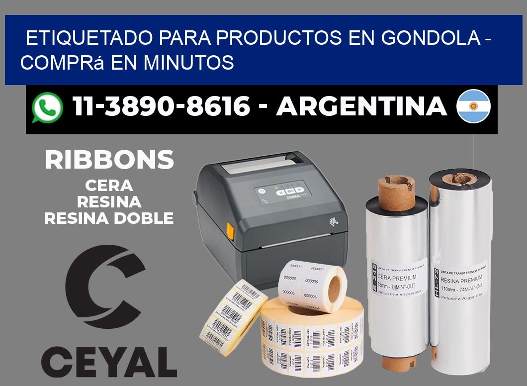 ETIQUETADO PARA PRODUCTOS EN GONDOLA - Comprá en minutos