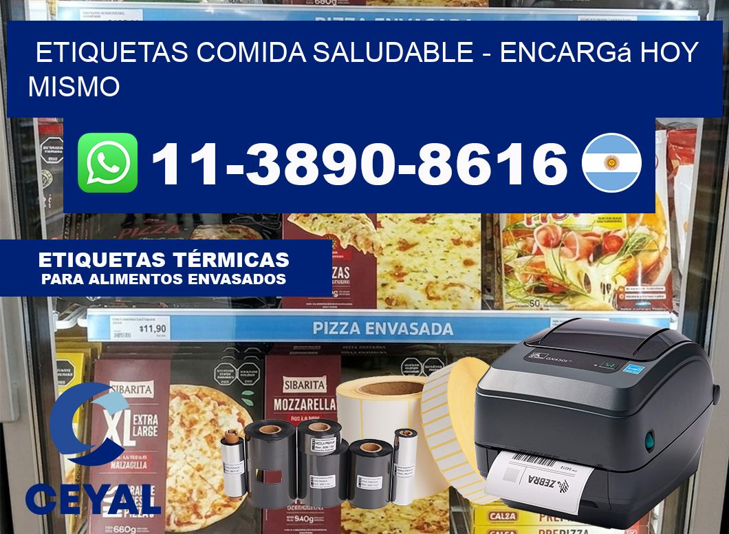 ETIQUETAS COMIDA SALUDABLE – Encargá hoy mismo