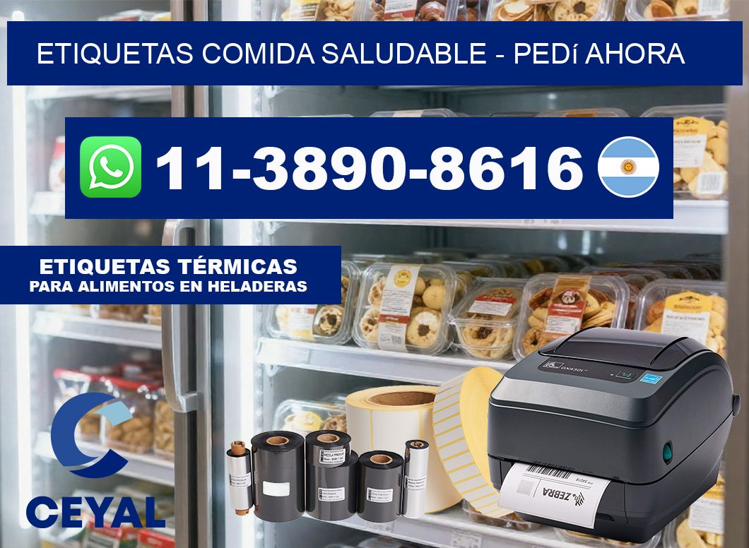 ETIQUETAS COMIDA SALUDABLE - Pedí ahora