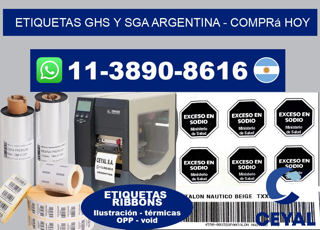 ETIQUETAS GHS Y SGA ARGENTINA - Comprá hoy