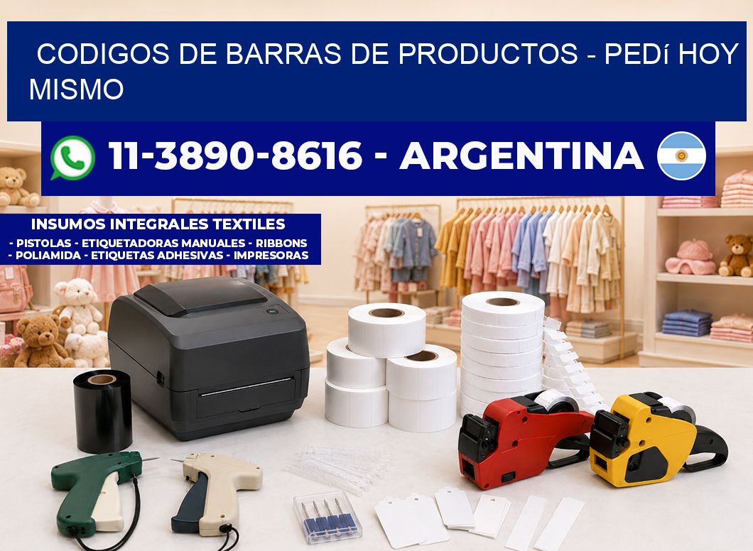 codigos de barras de productos – Pedí hoy mismo