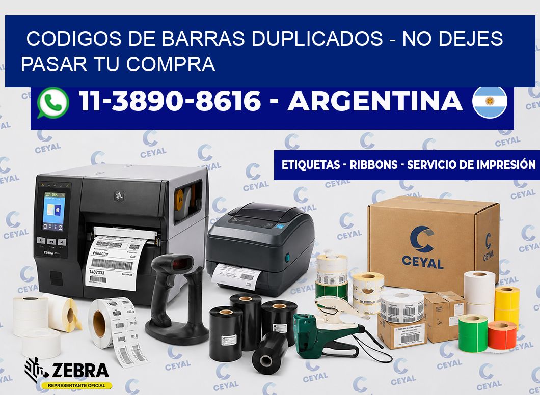 codigos de barras duplicados – No dejes pasar tu compra