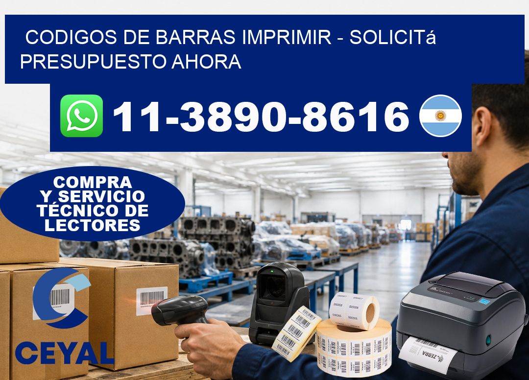 codigos de barras imprimir - Solicitá presupuesto ahora