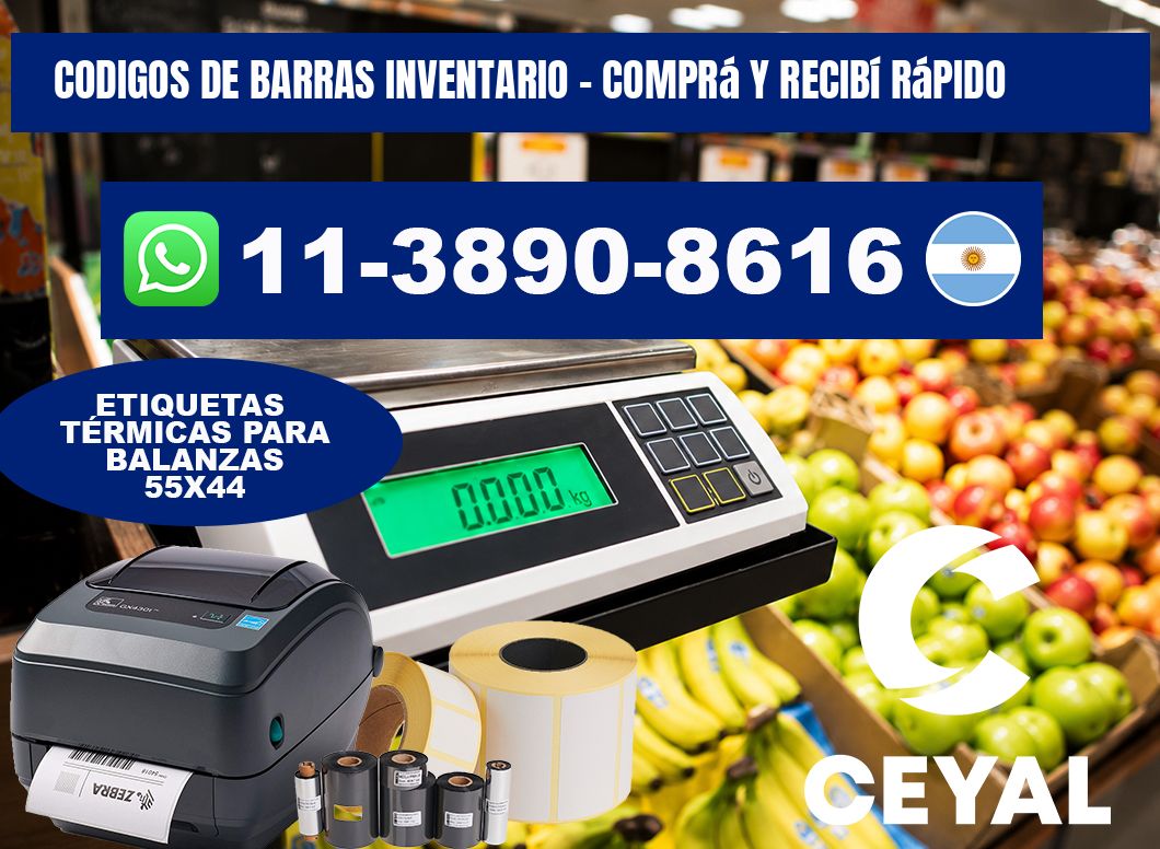 codigos de barras inventario - Comprá y recibí rápido