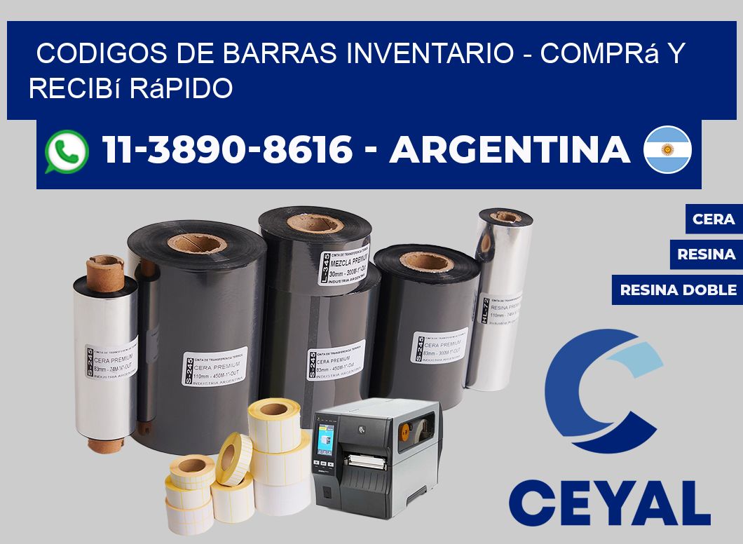 codigos de barras inventario - Comprá y recibí rápido