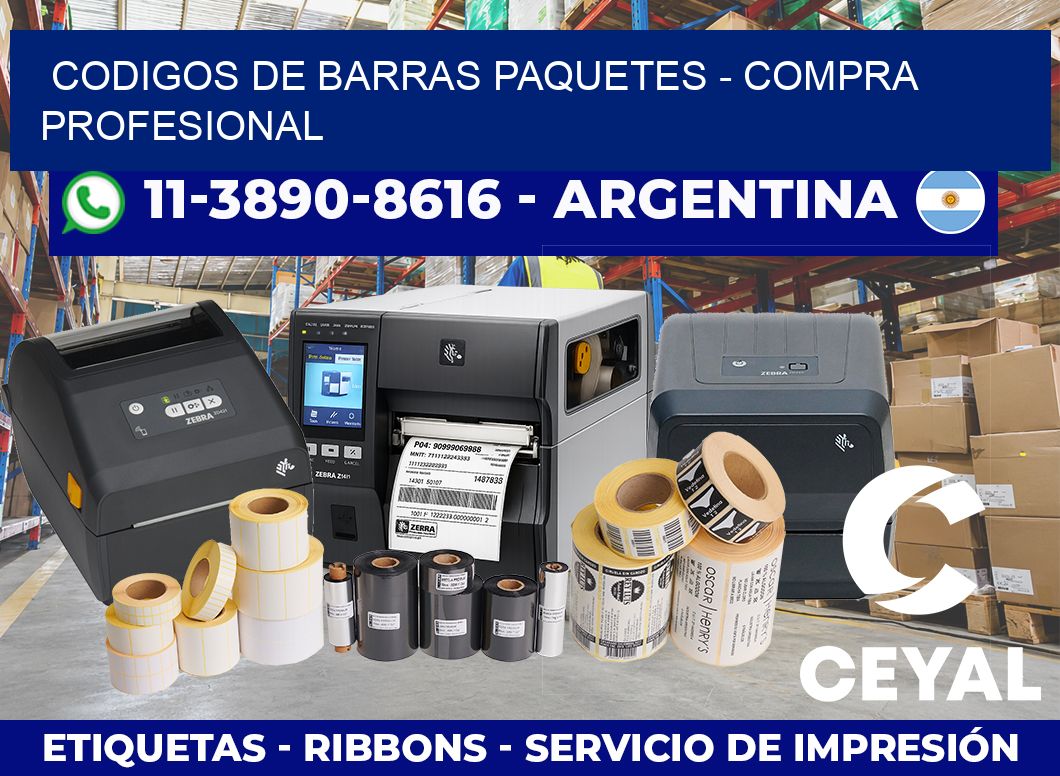 codigos de barras paquetes - Compra profesional