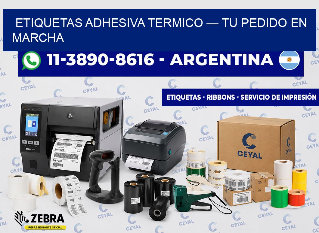 etiquetas adhesiva termico — Tu pedido en marcha