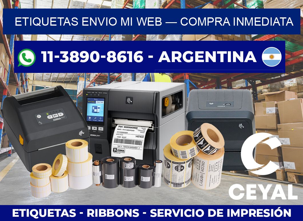 etiquetas envio mi web — Compra inmediata