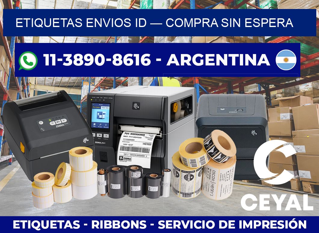 etiquetas envios id — Compra sin espera