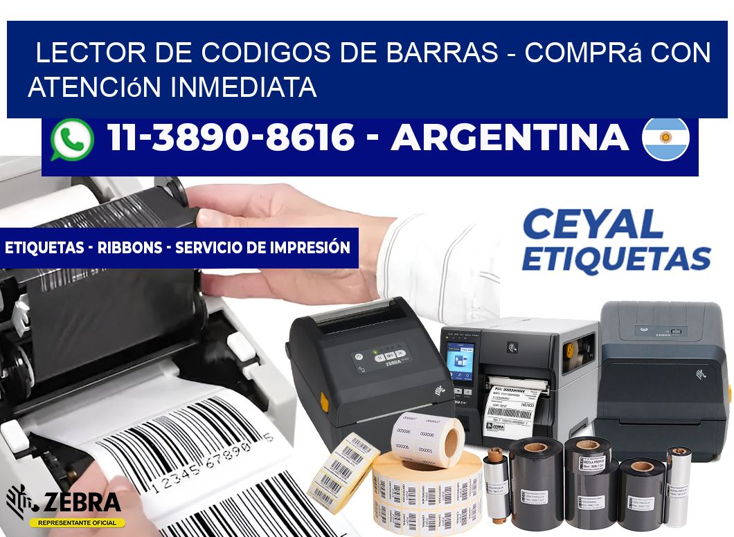 lector de codigos de barras – Comprá con atención inmediata