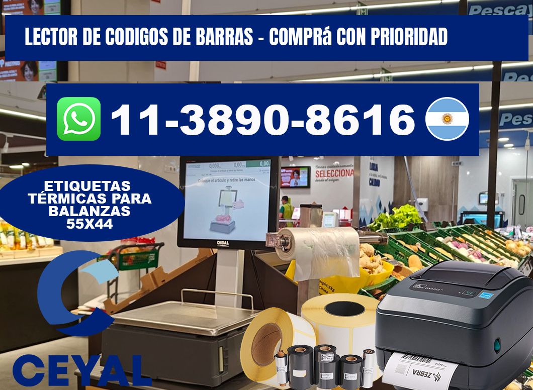 lector de codigos de barras - Comprá con prioridad
