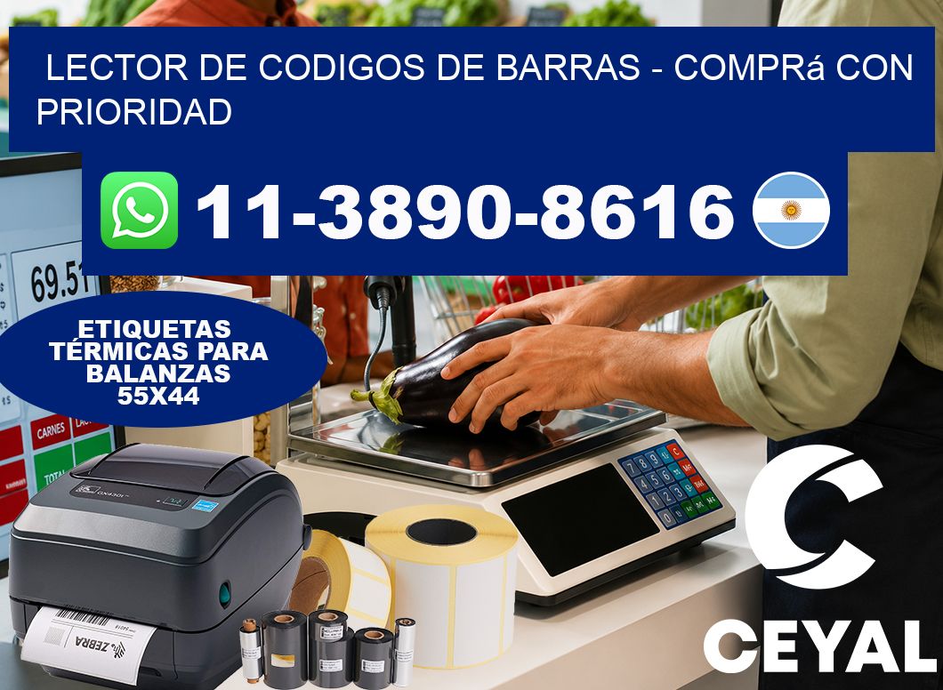 lector de codigos de barras - Comprá con prioridad