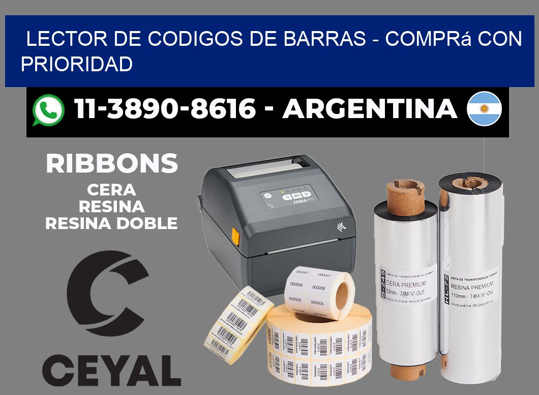 lector de codigos de barras - Comprá con prioridad