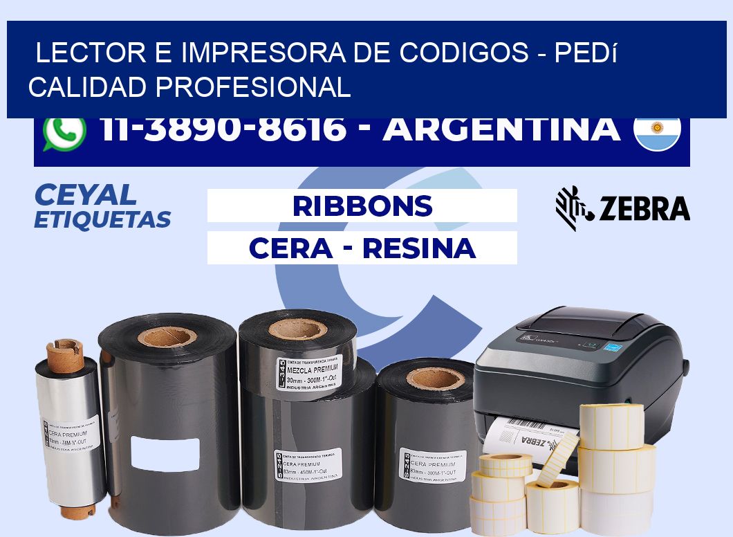 lector e impresora de codigos - Pedí calidad profesional