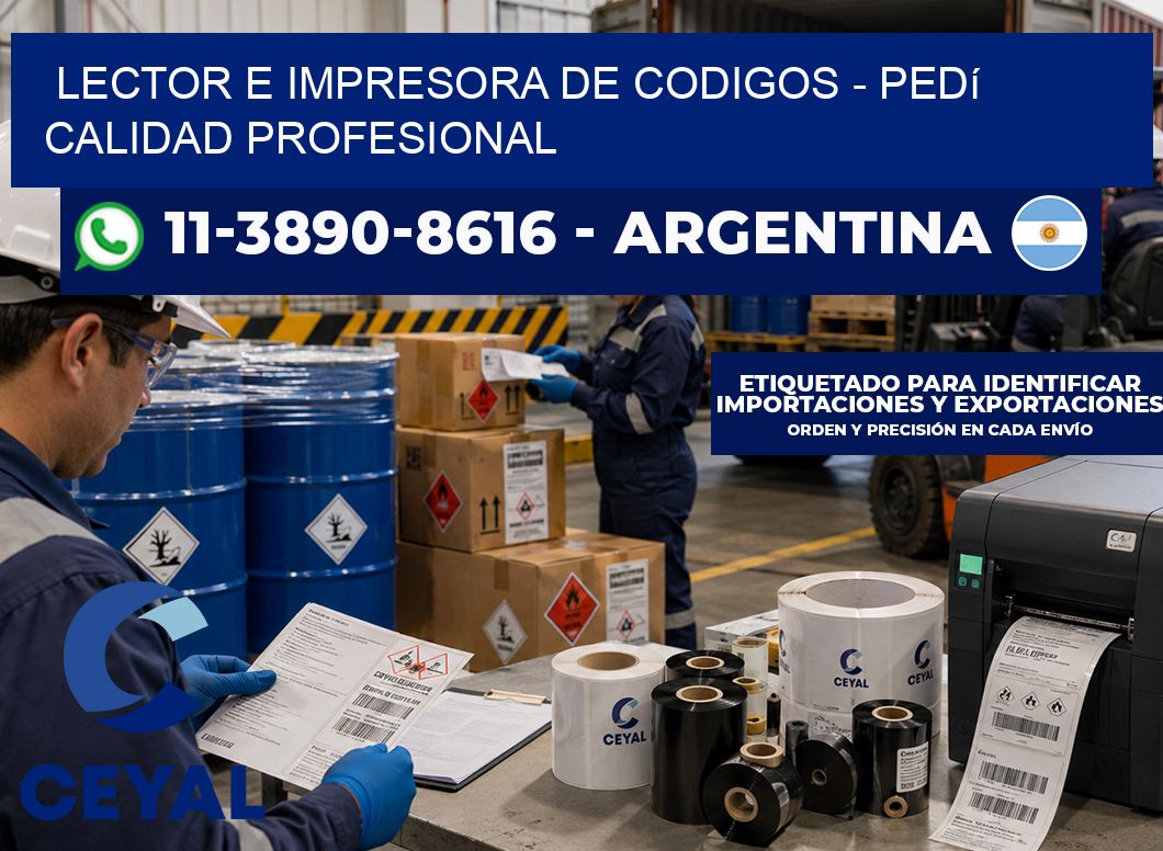 lector e impresora de codigos – Pedí calidad profesional