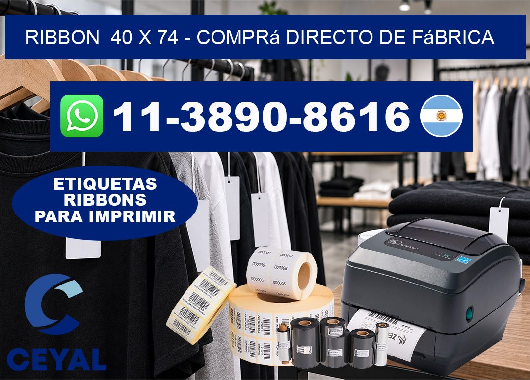 ribbon 40 x 74 - Comprá directo de fábrica