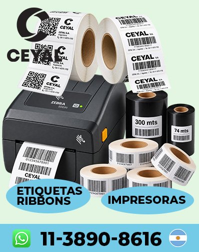 Etiquetas para Locales de Indumentaria codigos de barras numerados