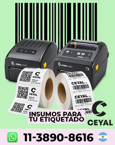 Etiquetas para Locales de Indumentaria codigos de barras numerados